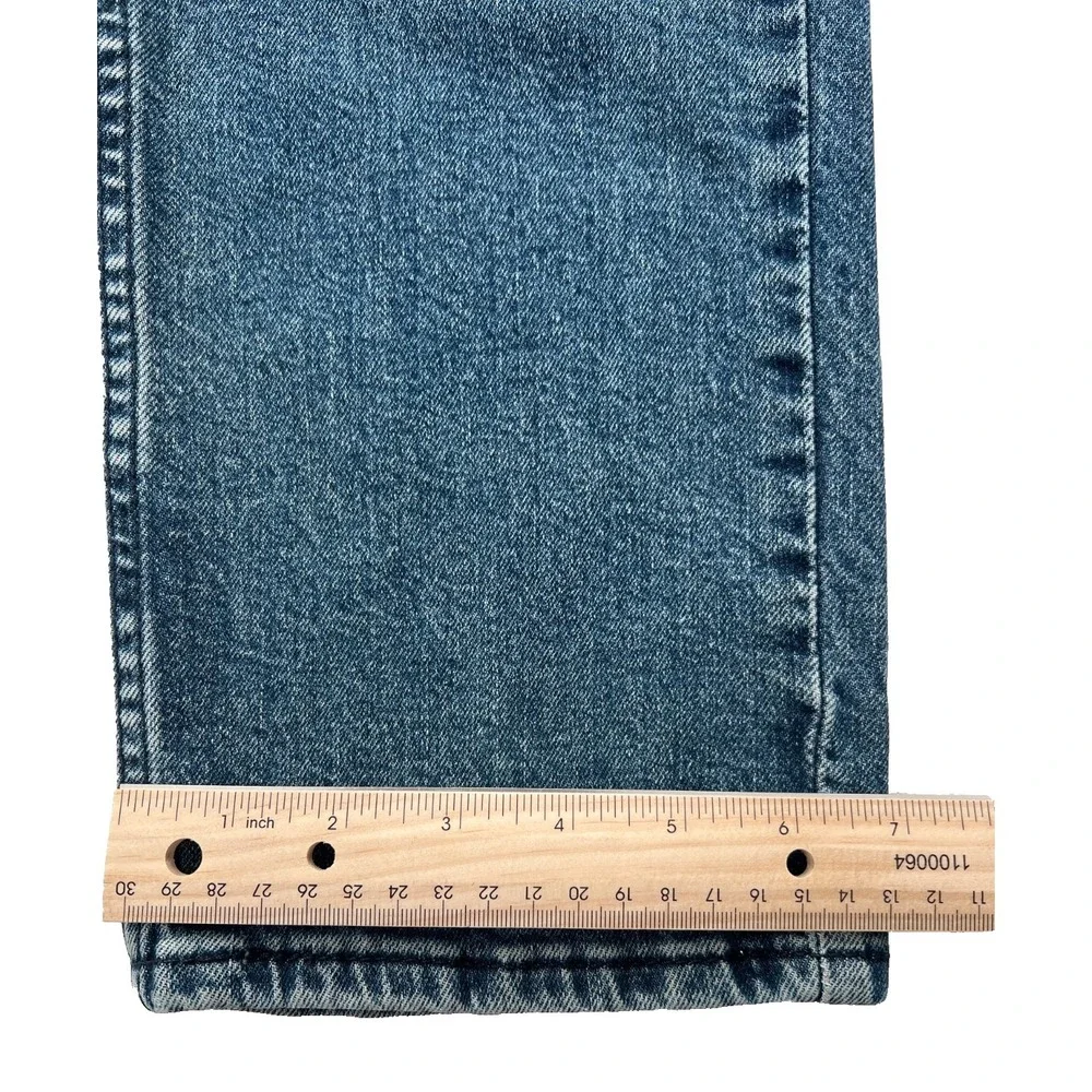 Levis Jeans 34x30 511 Slim Fit Mens Medium Wash Blue Distressed Classic Denim